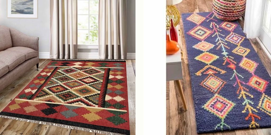 Moroccan-inspired rug & kilim rug - Apkainterior