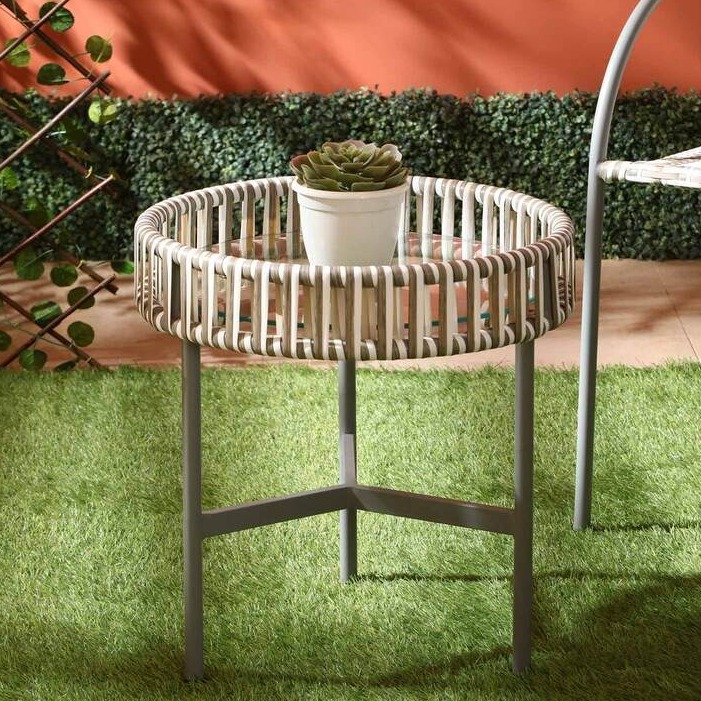 Round Metal Coffee Table - Cafe Furniture at Apkainterior