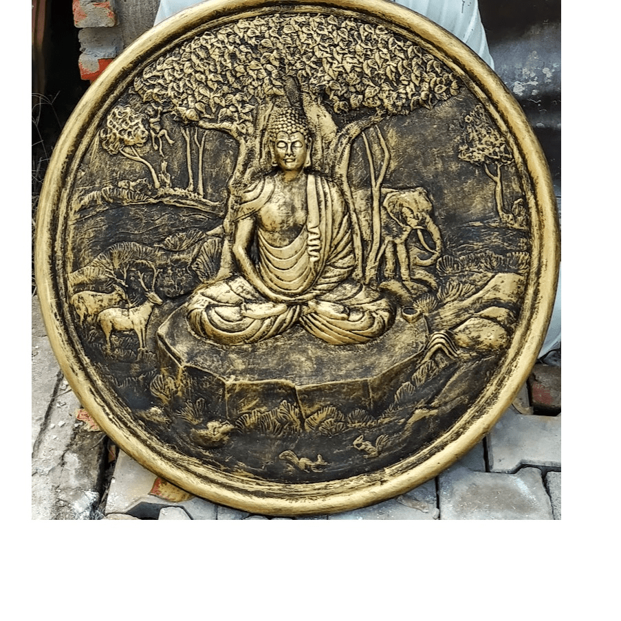Lord Buddha Sitting Meditating Pose Mural