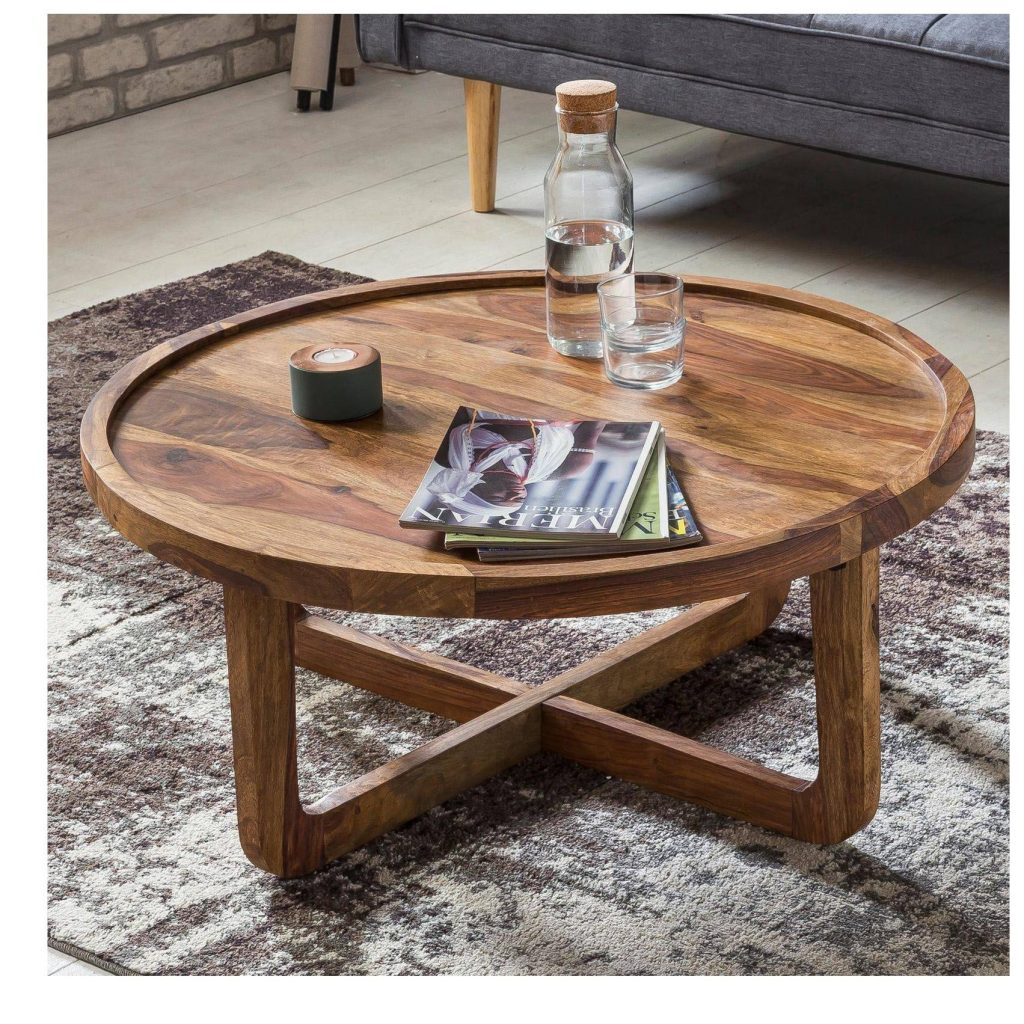 Solid Wood Round Table - Apkainterior