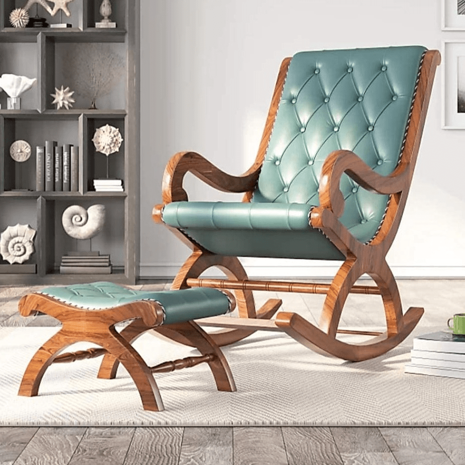 Ergonomic Wooden Rocking Chair